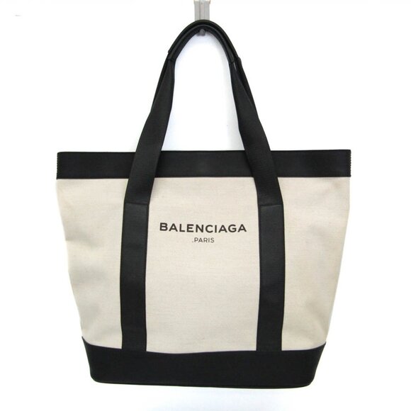BALENCIAGA Black Leather Tote Bag - Picture 1 of 15